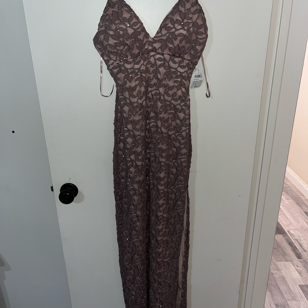 Windsor Mauve Lace Evening Dress